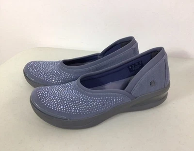 BZees Shoes Slip on Loafer Comfort Rhinestones Womens 9 New - Image 1 of 4