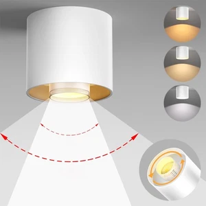 3-Color&Watt Zoomable Ceiling Spotlight Fixtures, Flush Mount Ceiling Light F... - Picture 1 of 8