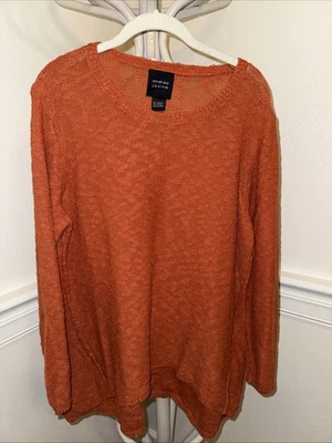 Suéter Andrea Jovine oxidado tejido alto/bajo XL Foto 1 de 4