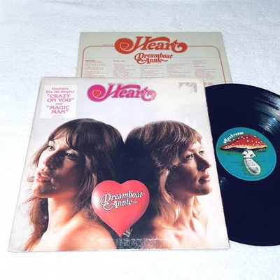 Heart "Dreamboat Annie" 1975 Rock LP, VG, Original Mushroom Pressing, +Hype Foto 1 de 3