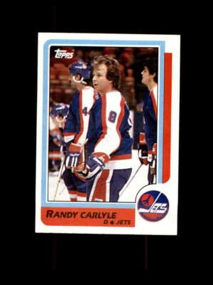 1986 Topps Hockey #144 Randy Carlyle STARX 8 NM/MT  (CS807683) - Image 1 of 2