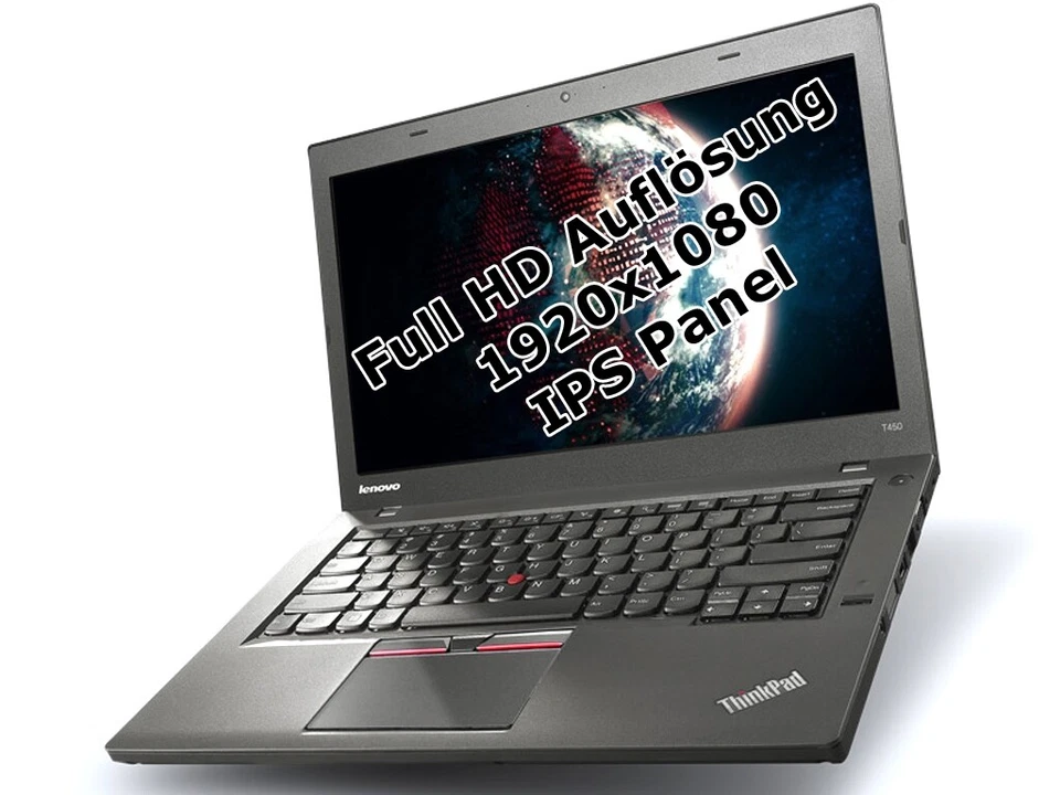 Lenovo ThinkPad T450 i7 5600U 2,6GHz 16GB 180GB SSD 12,5" Win 7 Pro - Bild 1 von 1