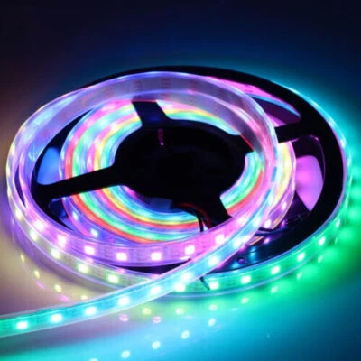 5050 RGB WS2812B Strip LED Lights 30/60/144 LED/M IC Individual Addressable 5V - Image 1 of 4