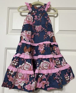 NWT Matilda Jane size 2 blue Clarabelle Halter Maxi Dress with ruffle baby girl - Picture 1 of 7