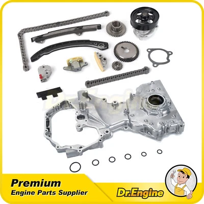 Timing Chain Kit Oil Water Pump Fit 2007-2015 Nissan Rogue Sentra 2.5L QR25D - Image 1 of 4