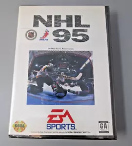 NHL 95 1995 SEGA Genesis Sealed New Box Vintage Rare EA Sports Electronic Arts - Picture 1 of 6