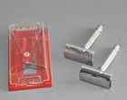 2 x Vintage Gillette Rasierhobel vollmetall alt Fach #A4
