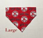Boston Red Sox Baseball MLB Over Collar Slide On Pet Dog Cat Bandana Scarf 