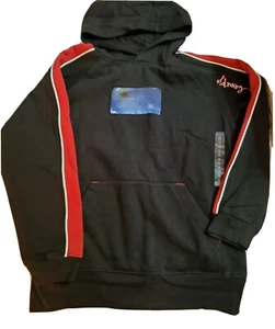 Old Navy Jungen 8 Kapuzenpullover schwarz rot Snowboard Ski Hoodie Logo-Stickerei - Bild 1 von 6