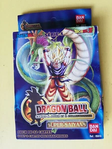 BOITE CARTES dragon ball Série 1 FRANCAISE Deck SUPER SAIYANS sous scellé AD1 - Foto 1 di 11