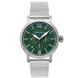 Pegoud Premiere Retro Calendar Meca-Quartz Chronograph Green - Picture 1 of 4