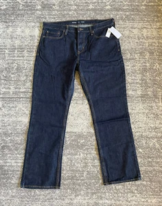 Old Navy Herren 38x30 Jeans Blau Dark Wash Straight Denim Hose Neu mit Etikett P2 - Bild 1 von 11