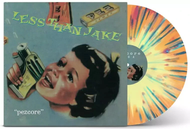 Less Than Jake - Pezcore FOREVER VERSION Yellow Orange Purple Vinyl LP x/1000 - Image 1 of 1