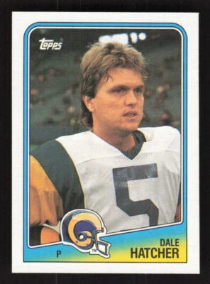1988 Topps #293 Dale Hatcher Los Angeles Rams - Image 1 of 2