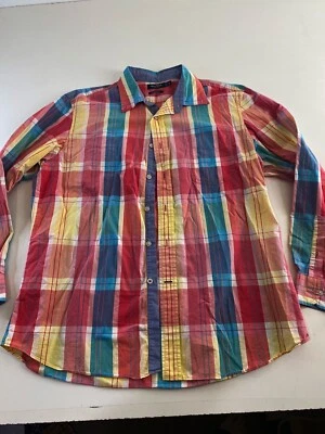 Nautica Plaid Button Up Shirt XL 17.5 x 35/36 Extra Large  - Image 1 of 4
