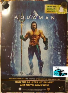 AQUAMAN 14" x 10" AD POSTER - Jason Mamoa - Loot Crate 04/19 - Picture 1 of 1