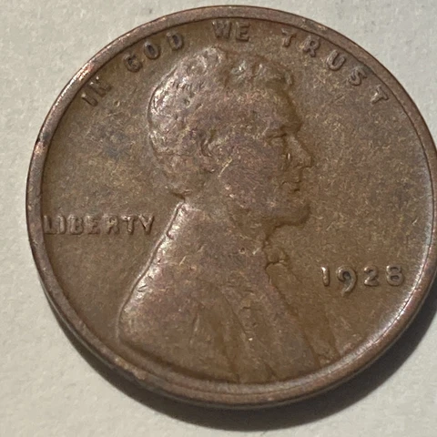 Fine 1928 Lincoln Wheat Cent Penny Philadelphia Mint 1c Exact Coin Pictured A25 Cover