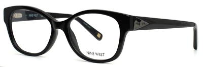 NINE WEST NW5104 001 Black Womens Semi Cat Eye Full Rim Eyeglasses 51-16-135 - Image 1 of 4
