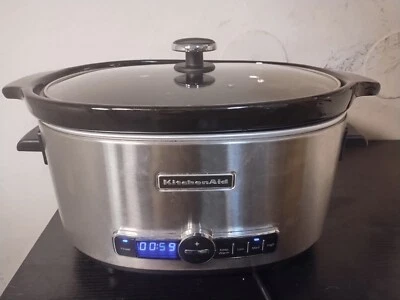 KitchenAid 6-Quart Slow Cooker with Solid Glass Lid - KSC6223SS - **8/10 - image 1 of 4
