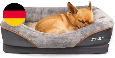 JOYELF Memory Foam Hundebett Kleines Orthopädisches Hundebett & Sofa Mit Abnehmb