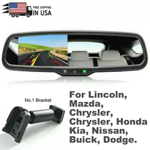 For Toyota Corolla Cadillac SRX XT4 4.3'' OEM Rear View Mirror HD Monitor Camera - Picture 1 of 12