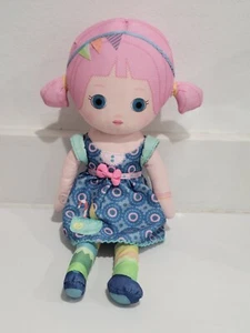 Zapf Creations Mooshka 13” Plush Rag Doll Pink Hair Blue Eyes Stuffed Toy - Picture 1 of 8