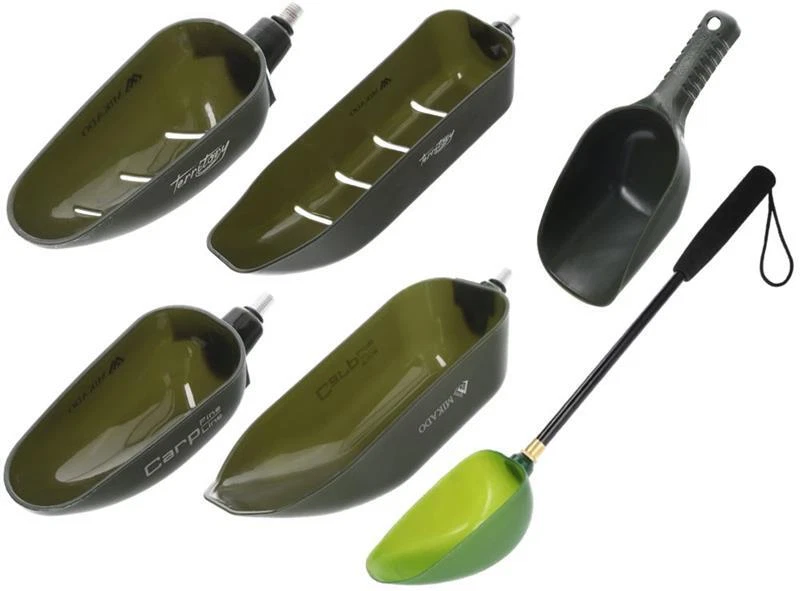 Mikado Wurfschaufeln Futterschaufeln grün Futterschleuder Futterplatz Anfüttern - Bild 1 von 1