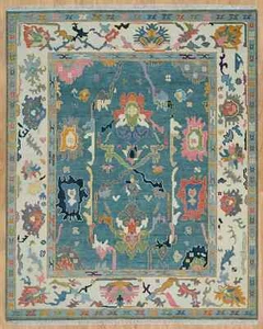 8x10 New Oushak Rug Contemporary Handmade Hand-knotted Living Room Area Rug - Picture 1 of 9
