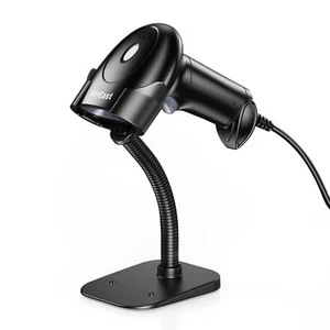 Handheld Barcode Scanner with Stand USB Wired Inventory 2D 1D QR Code Scanners - Picture 1 of 9