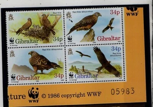 GIBRALTAR 1996-9-20 WWF BIRDS SET MNH AS SHOWN - Picture 1 of 1