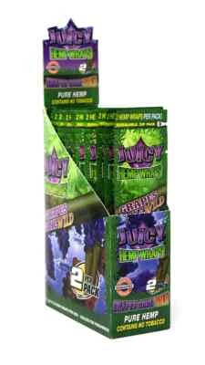 Juicy Jays Grape Gone Wild Wraps-Terps-25 Packs of 2-50 Total Wraps Full Box - Image 1 of 2