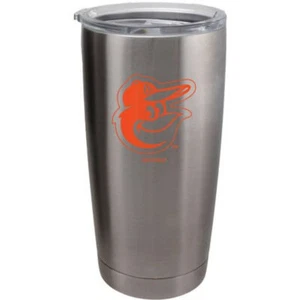 Baltimore Orioles Travel Tumbler 20oz Ultra Silver - Picture 1 of 1