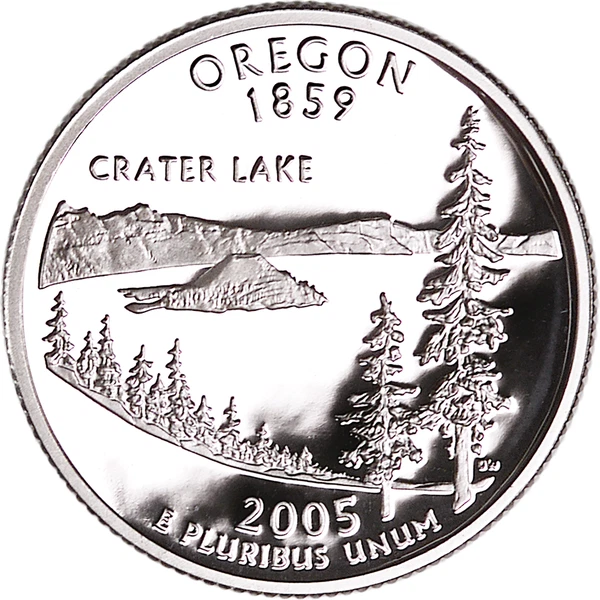 2005 S OREGON PROOF 90% Silver STATE QUARTER - Image 1 of 1