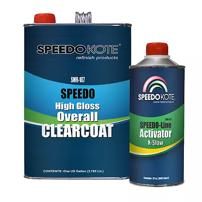 Automotive High Gloss Urethane Clear Coat w/X-Slow Act., SMR-107/95, 4:1 Mix Kit - Image 1 of 3