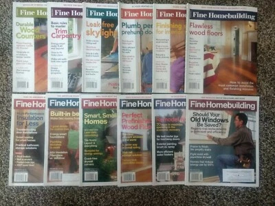 12 Fine Homebuilding 2009, 2010, 2011 - DIY, Remodel, Finishing, Energy, Install - Image 1 of 2