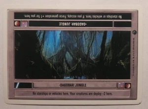 Tarjeta CCG poco común Dagobah: Jungle Star Wars Dagobah Unlimited 1999 LS - Imagen 1 de 3