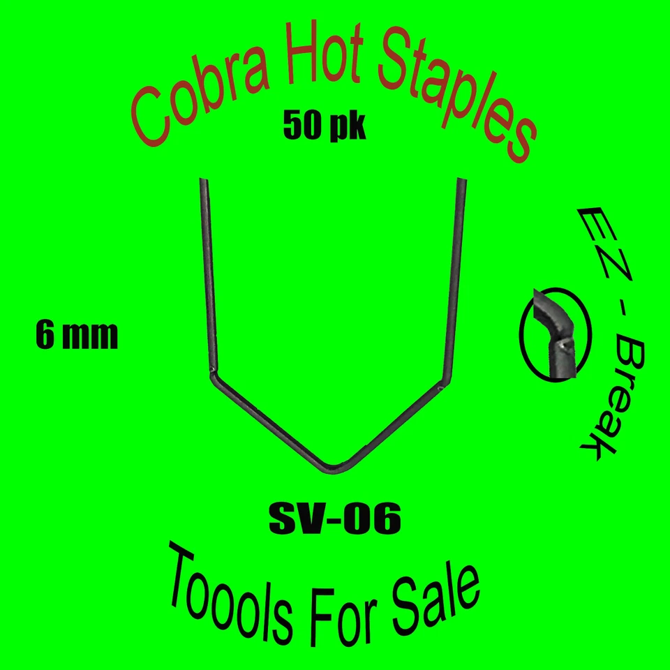 Cobra Hot Staples SV-06 V-Pattern 6mm Foto 1 de 1