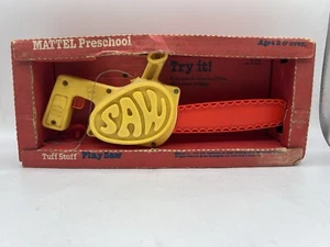 Vintage 70’s Mattel Preschool TUFF STUFF PLAY SAW W/ Original Box Doesn’t WORK - Picture 1 of 12