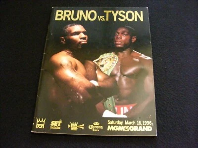 Frank BRUNO vs. Mike TYSON boxing program 1996 MGM Grand - Image 1 of 4