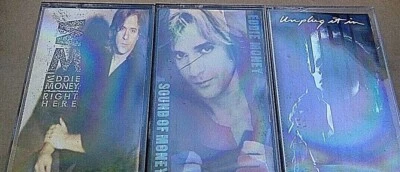  CASSETTE TAPE Eddie Money Greatest Hits Unplug It In ACOUSTIC EP Right Here - Image 1 of 4
