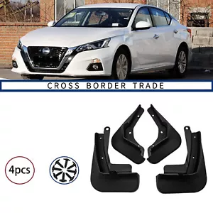 4X Protectores contra salpicaduras negros guardabarros guardabarros guardabarros para Nissan Altima 2019-2023 - Imagen 1 de 5