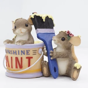 Charming Tails 84/128 Hacemos un colorido par de ratones en el cubo de pintura amarillo - Imagen 1 de 7