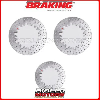 KIT DISCHI FRENO BRAKING BMW K 100 LT ABS 1000 1991 - ANTERIORE + POSTERIORE [FI Foto 1 de 4