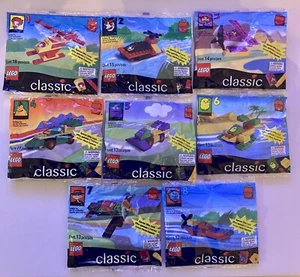 McDonalds Happy Meal Toy Lego Classic Vintage 1999 FULL SET lot of 8 New in PKG! - Picture 1 of 9