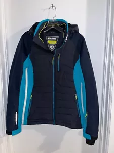 KILLTEC ALLROUND WATERPROOF Full Zip HOODED JACKET Womens sz 10 Tech Series - Picture 1 of 8