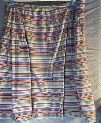 Falda mujer Talbots talla 18W multicolor plisada 98% algodón 2% sp; cremallera lateral andex Foto 1 de 4