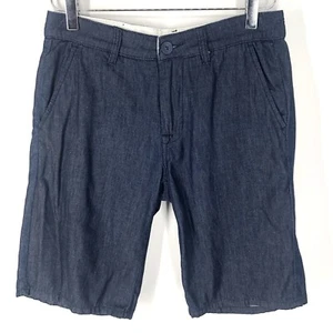 Hudson Boy's Youth Bermuda Shorts 16 Cotton Spandex Stretch Blue EUC! - Picture 1 of 6