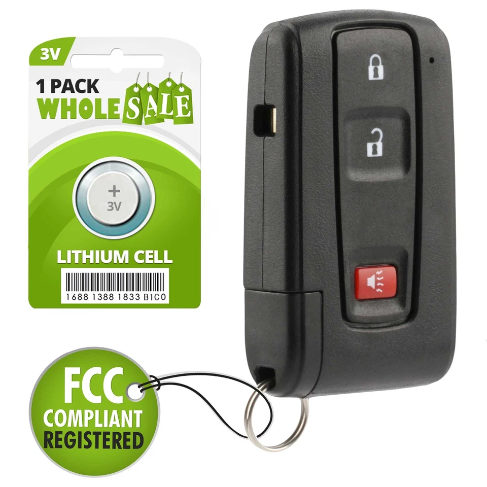 Replacement For 2004 2005 2006 2007 2008 2009 Toyota Prius Car Key Fob Remote Foto 1 de 4
