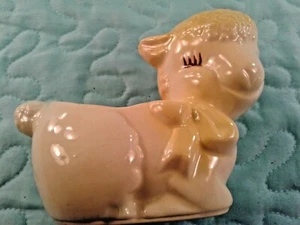 VINTAGE MID CENTURY LAMB PLANTER 3.5" X 4.5" - Picture 1 of 12