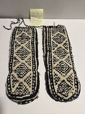 rare handmade Wool afghan leg-warmers From Kabul With Amazing Prominence.
